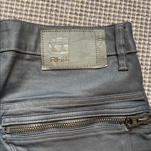 G-STAR Slim Dark Waxed Denim Jeans - Picture 4 of 7